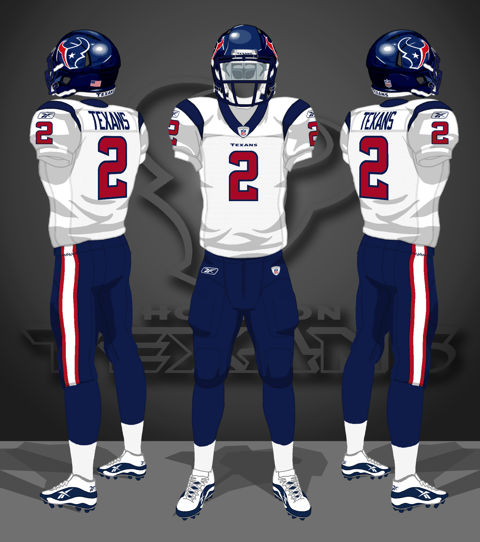 2008-2018 white, navy, navy socks