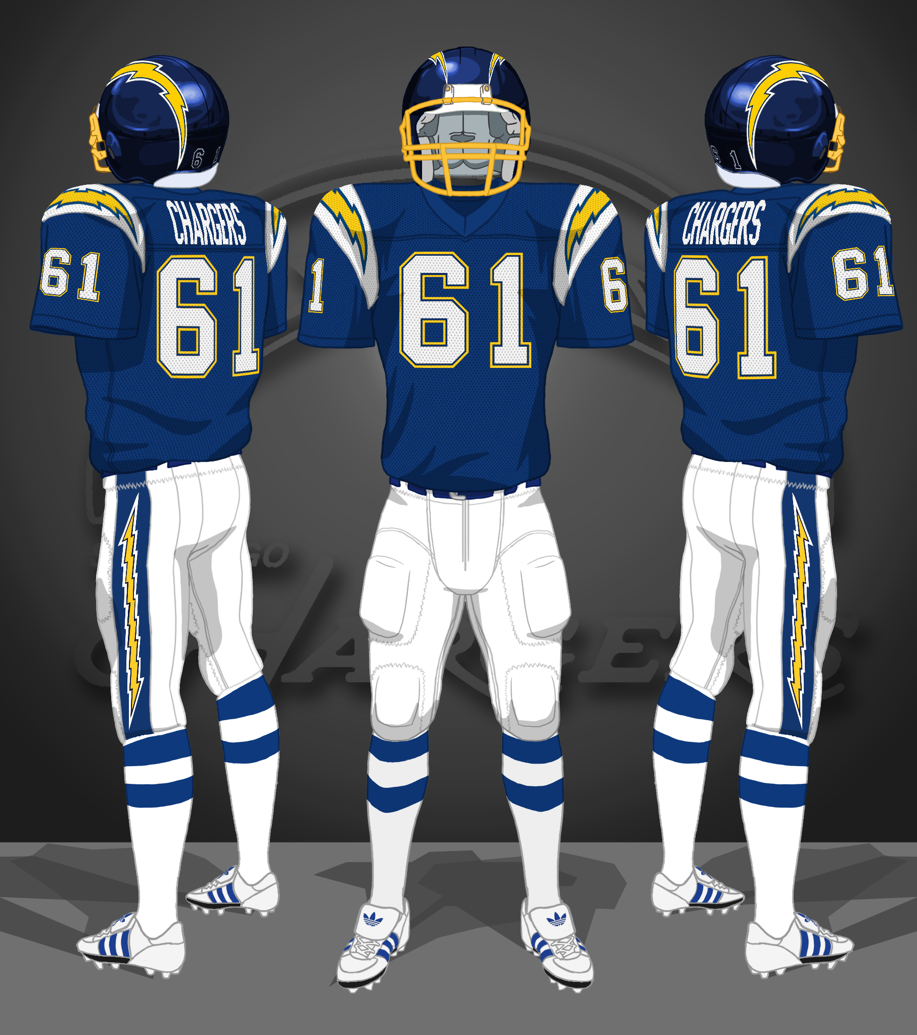 1986-1987 blue jerseys, white pants