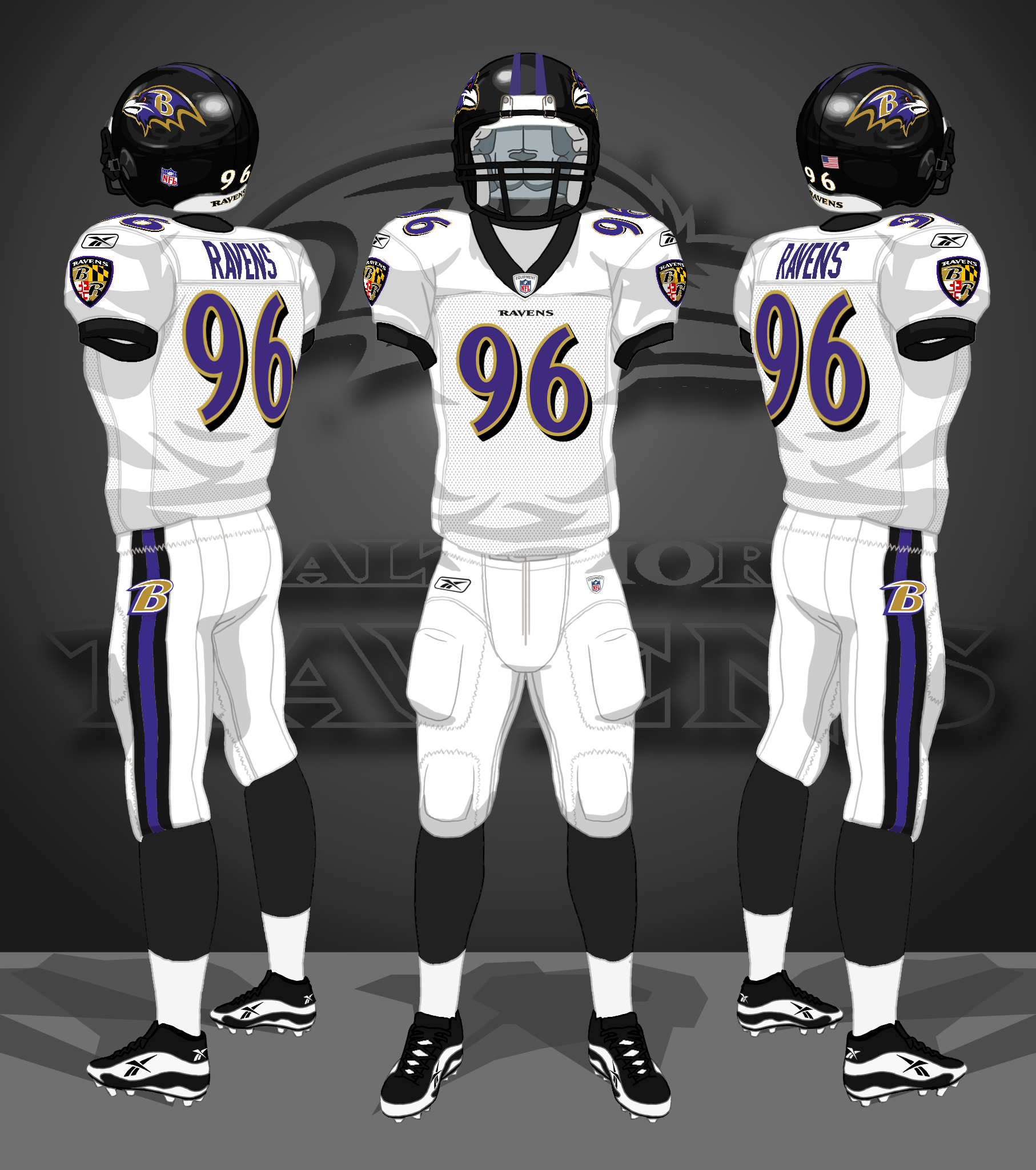 2004-2011 white, white, black socks