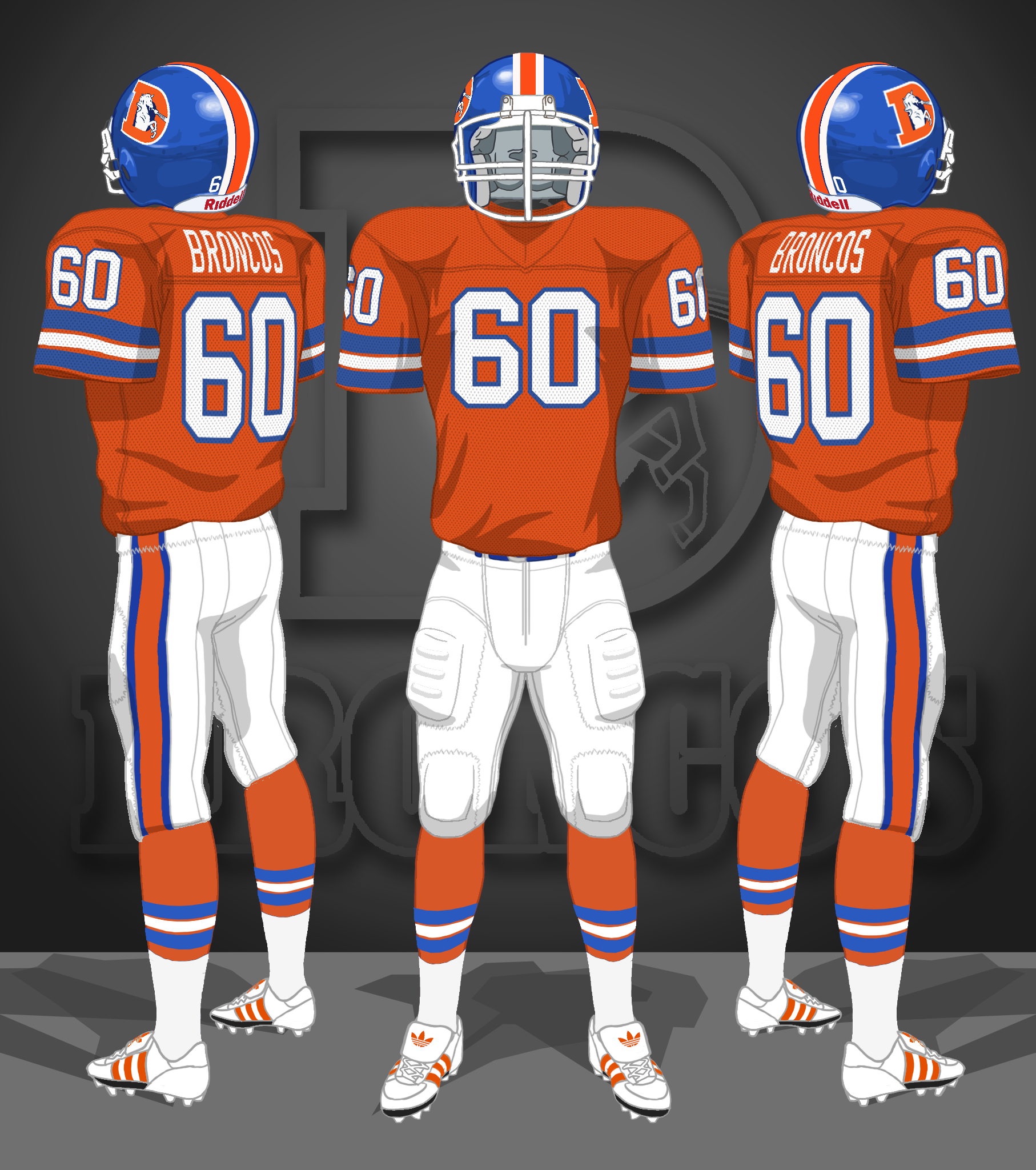 1986-1988 orange, white