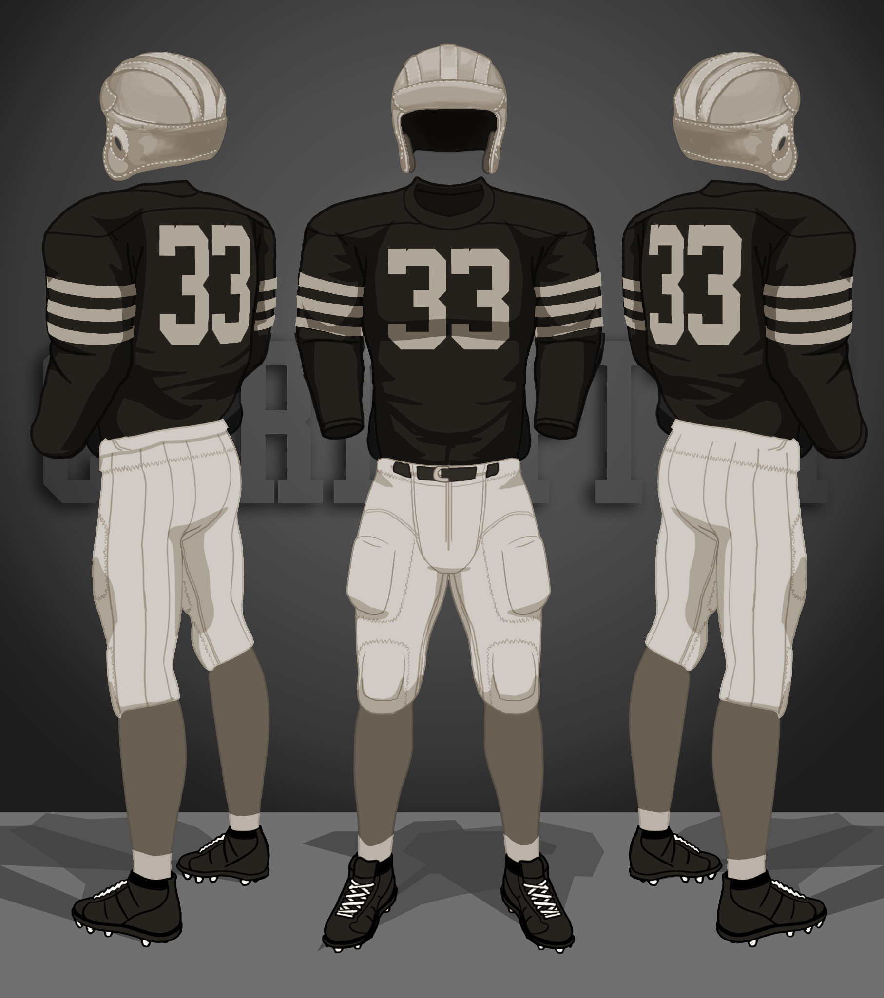 During World War II, the Cardinals combined with the Pittsburgh Steelers for the 1944 season. Only black and white photos exist of the Card-Pitt team.