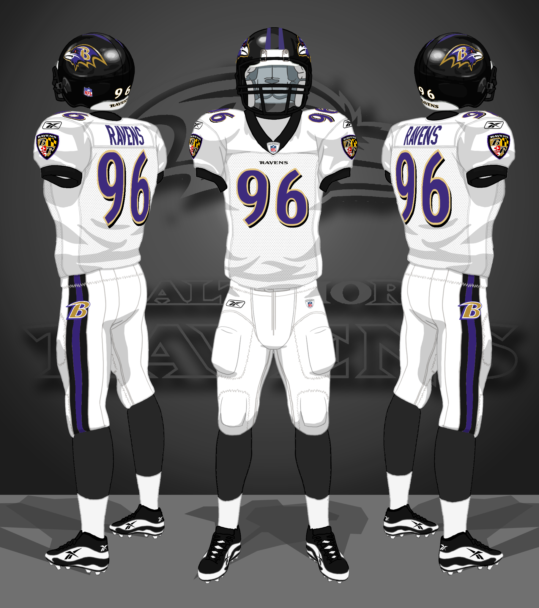 2004-2011 white, white, black socks