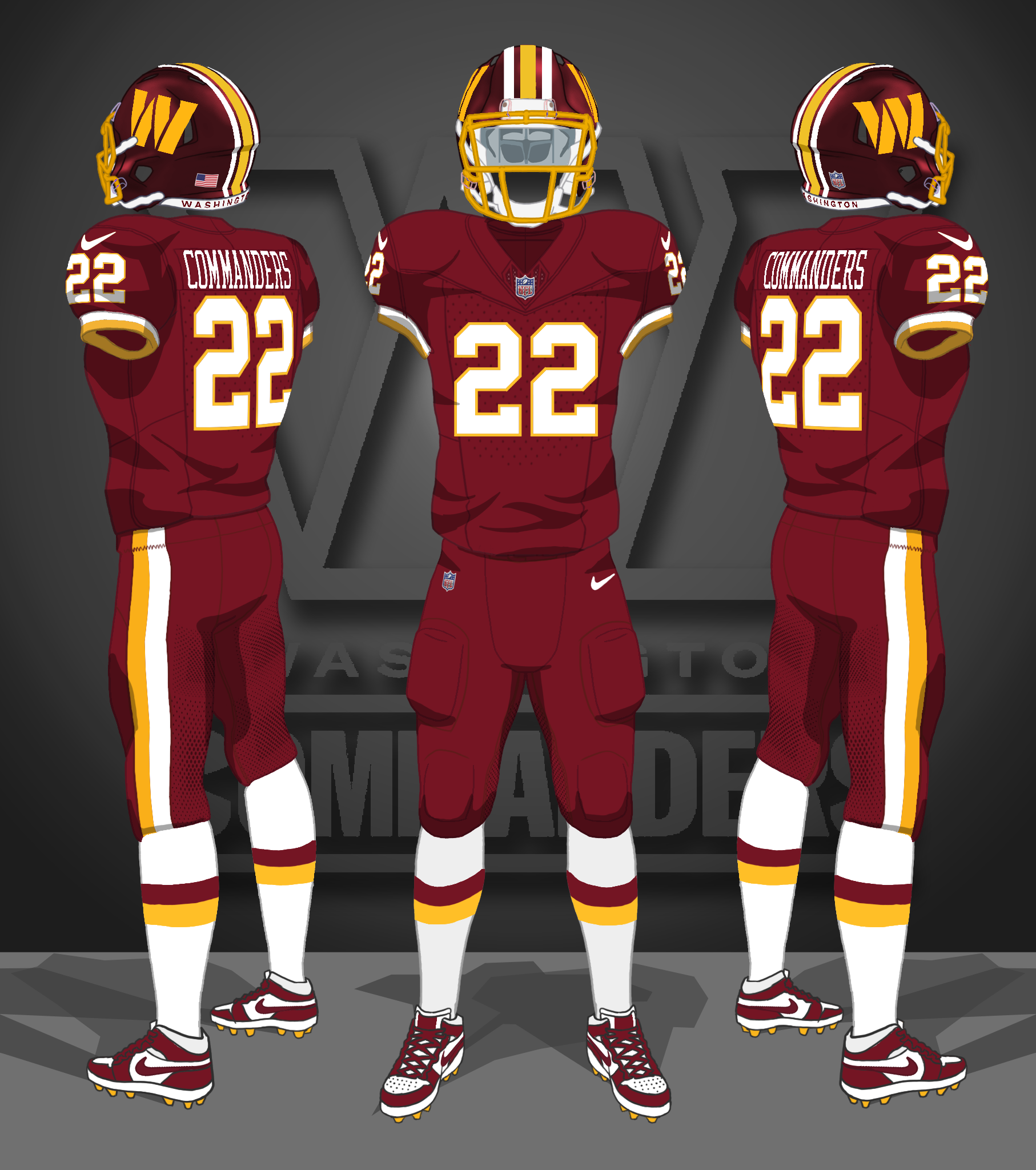 2026-- burgundy, burgundy, white socks