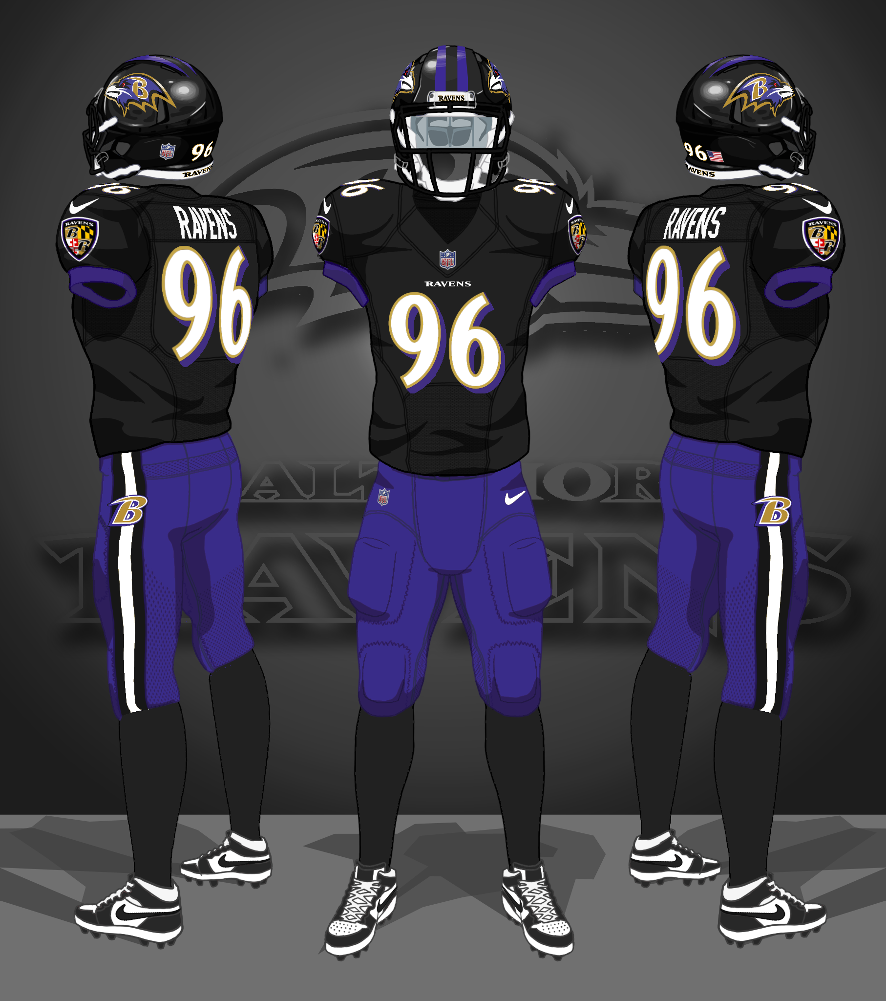 2018-2025 black, purple