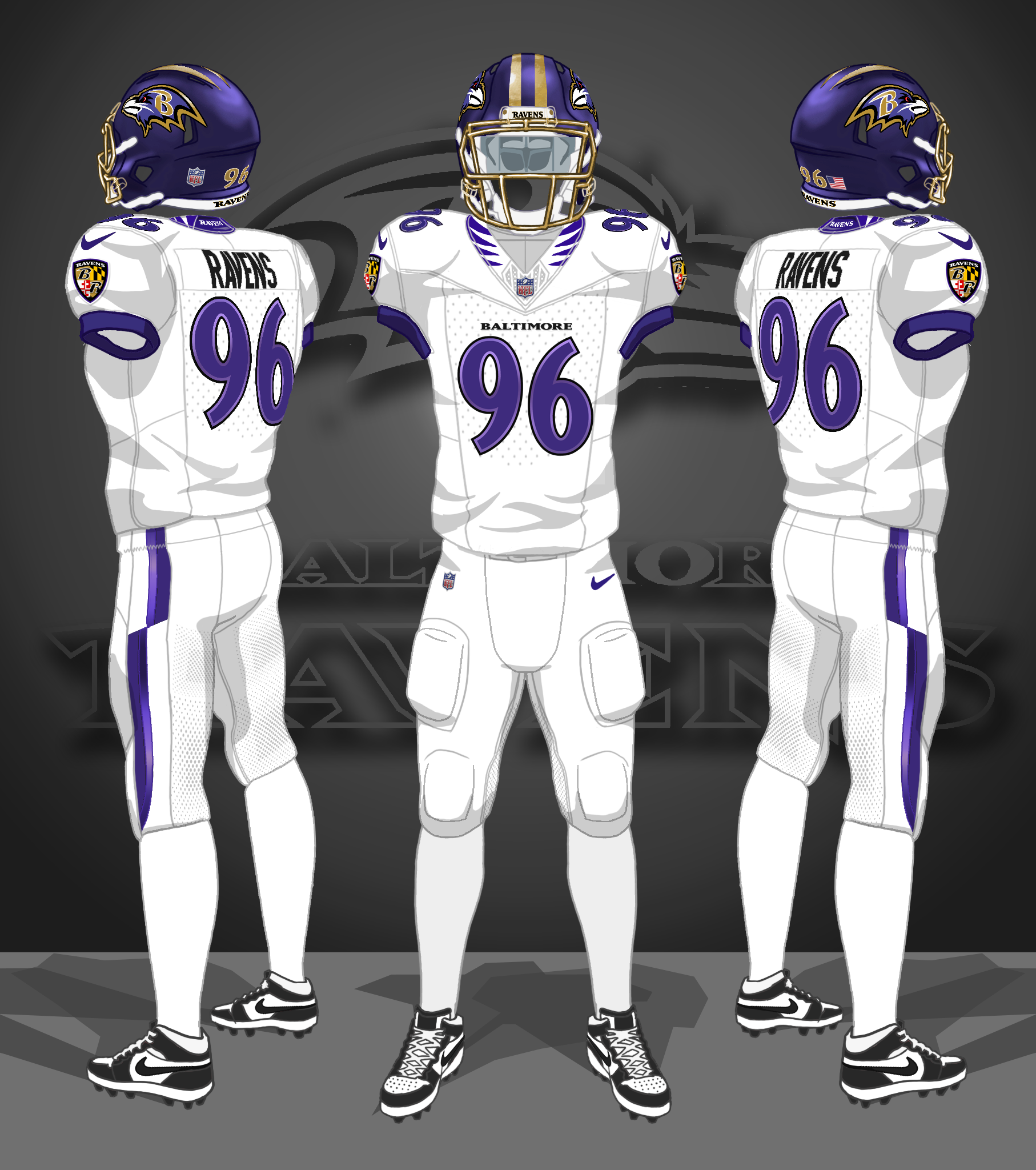 2026-- white, white, purple helmets
