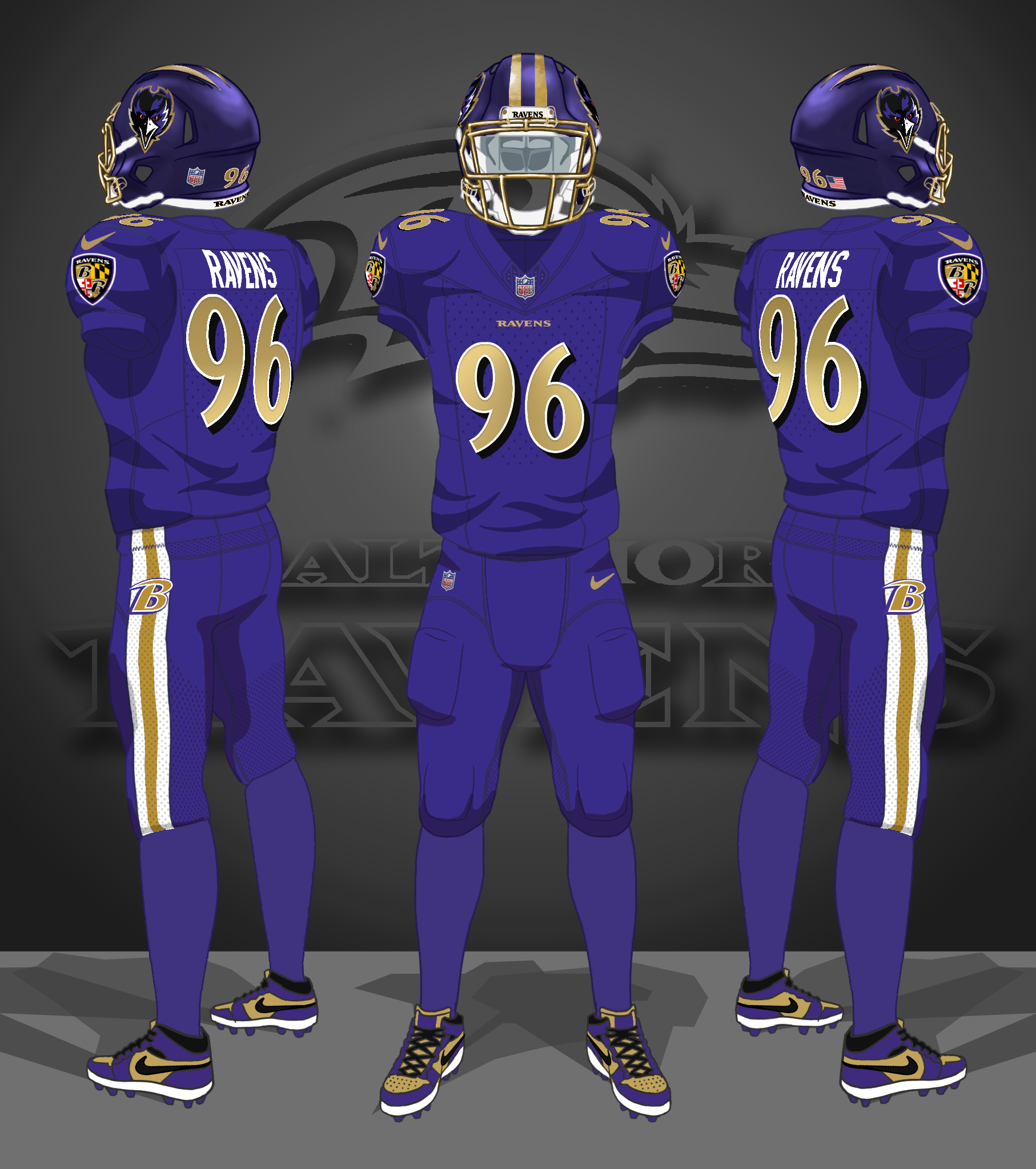 2024-2025 Color Rush, purple helmets