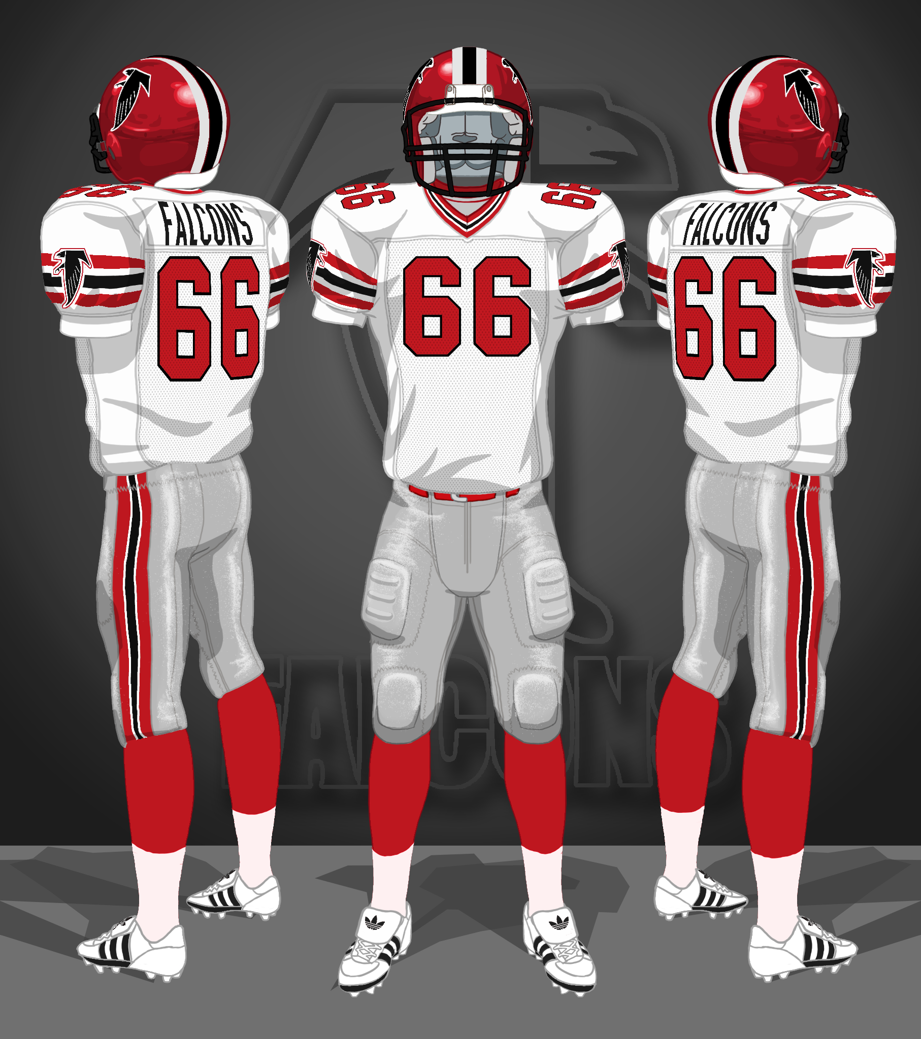 1984-1989 white, silver