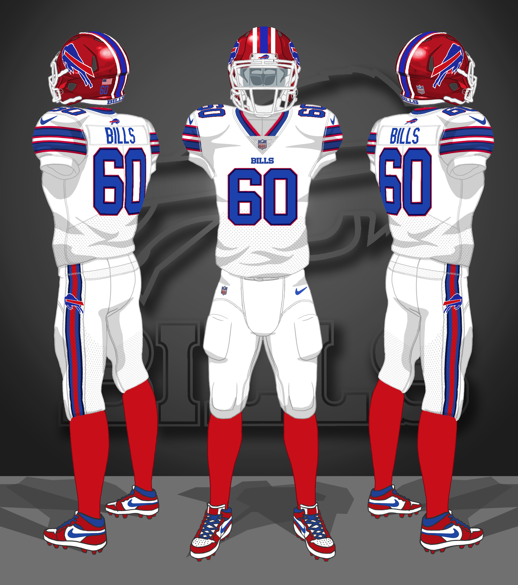 2026-- white, white, red helmets