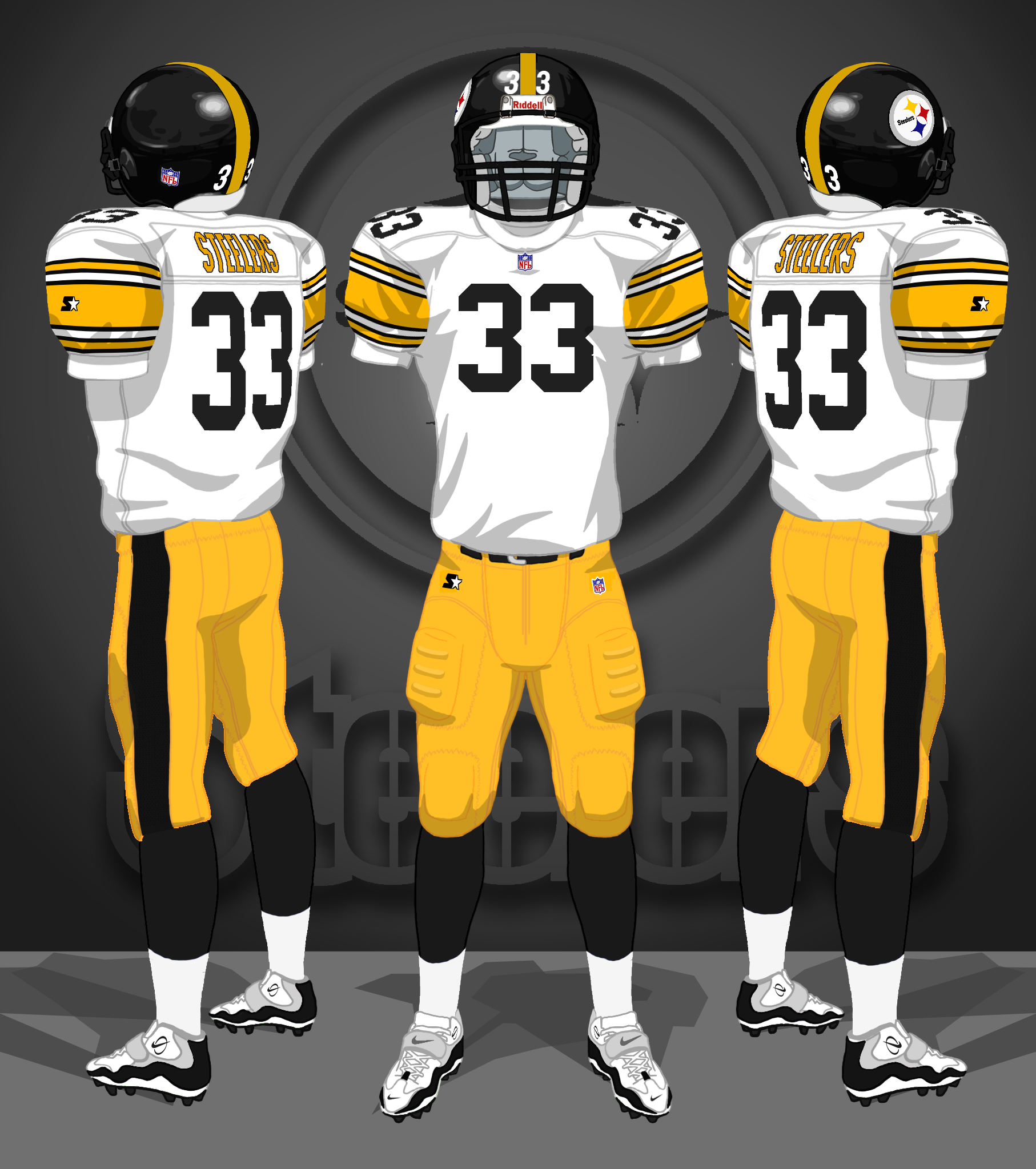 1977-1996 white, yellow