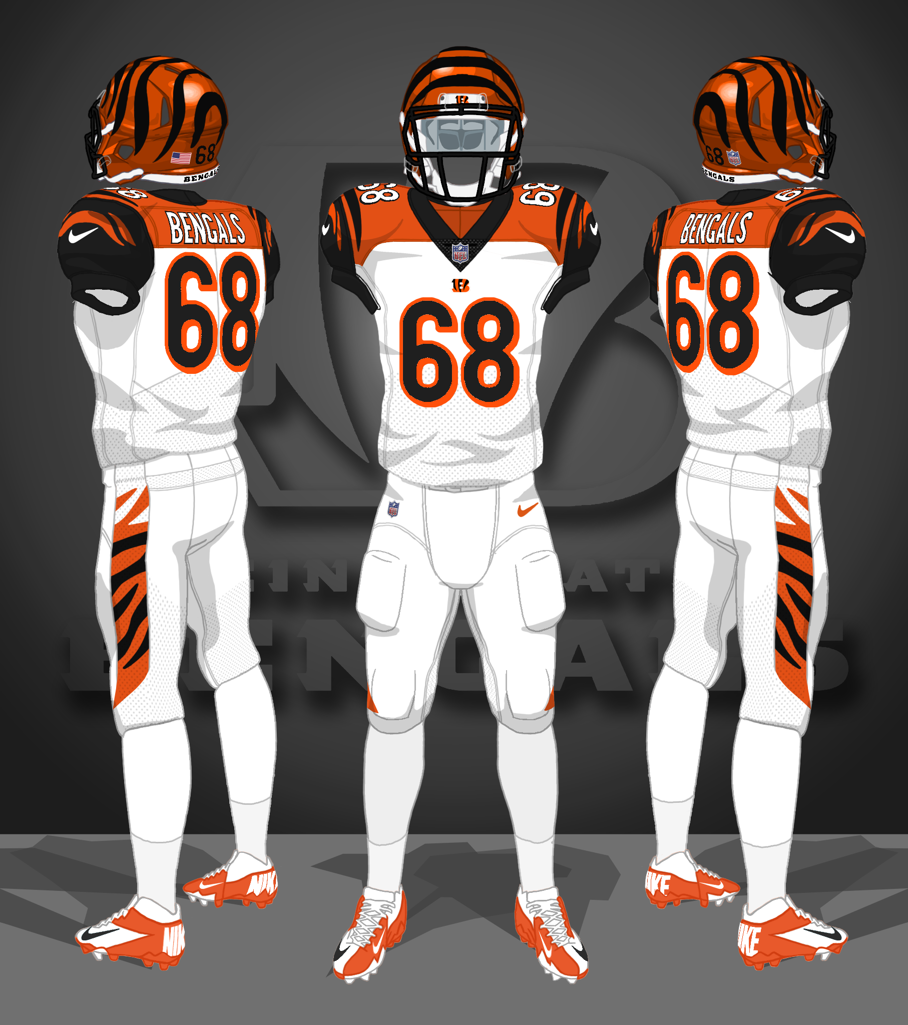 2019-2020 white, white, white socks