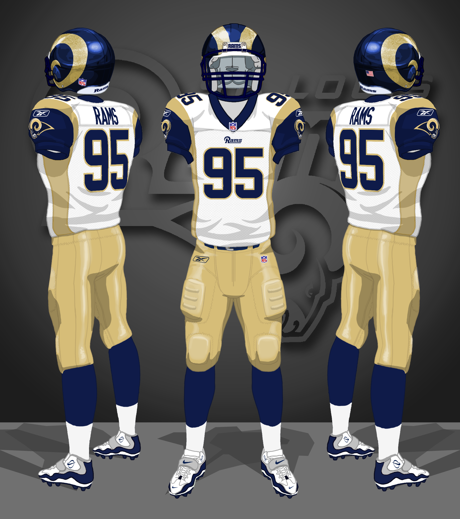 2001, white, gold