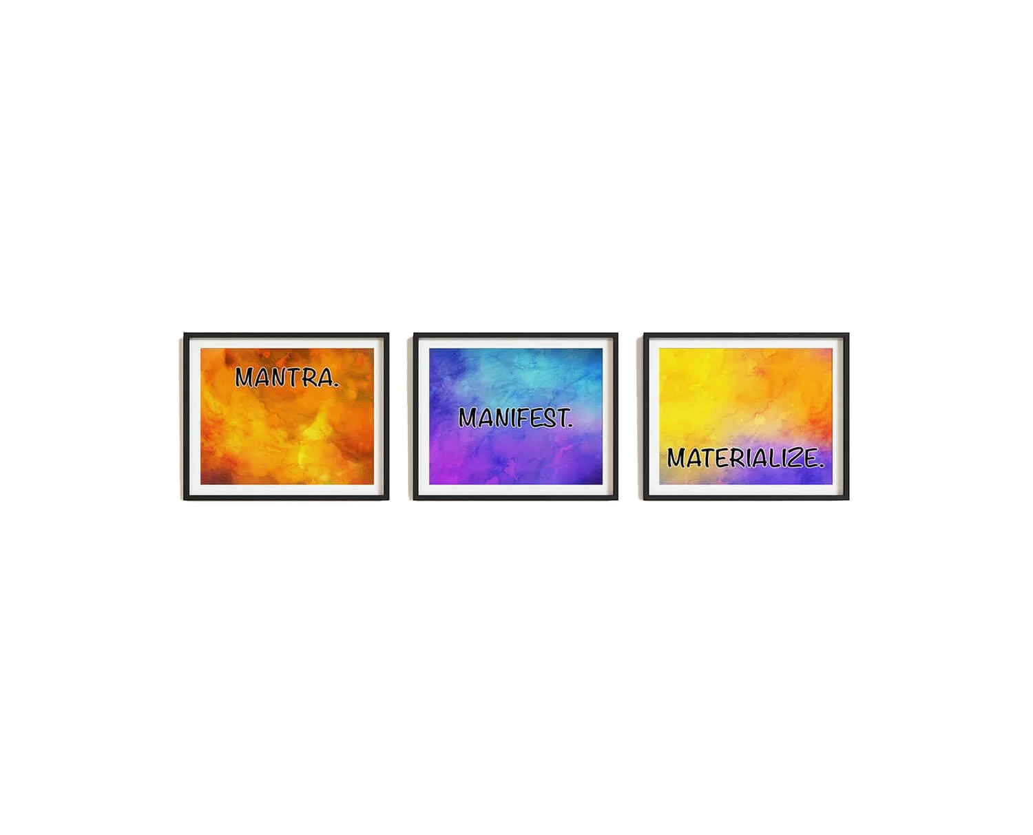 Mantra Manifest Materialize Prints Digital