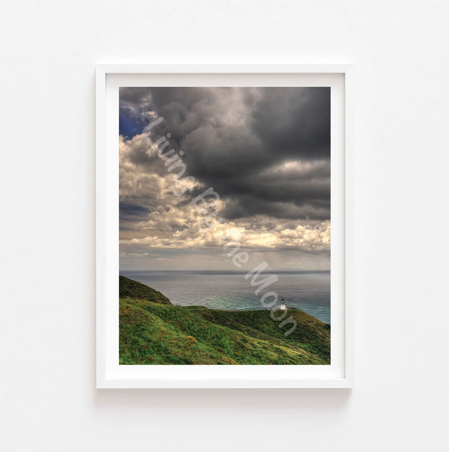 Lighthouse Living Print White Frame Digital