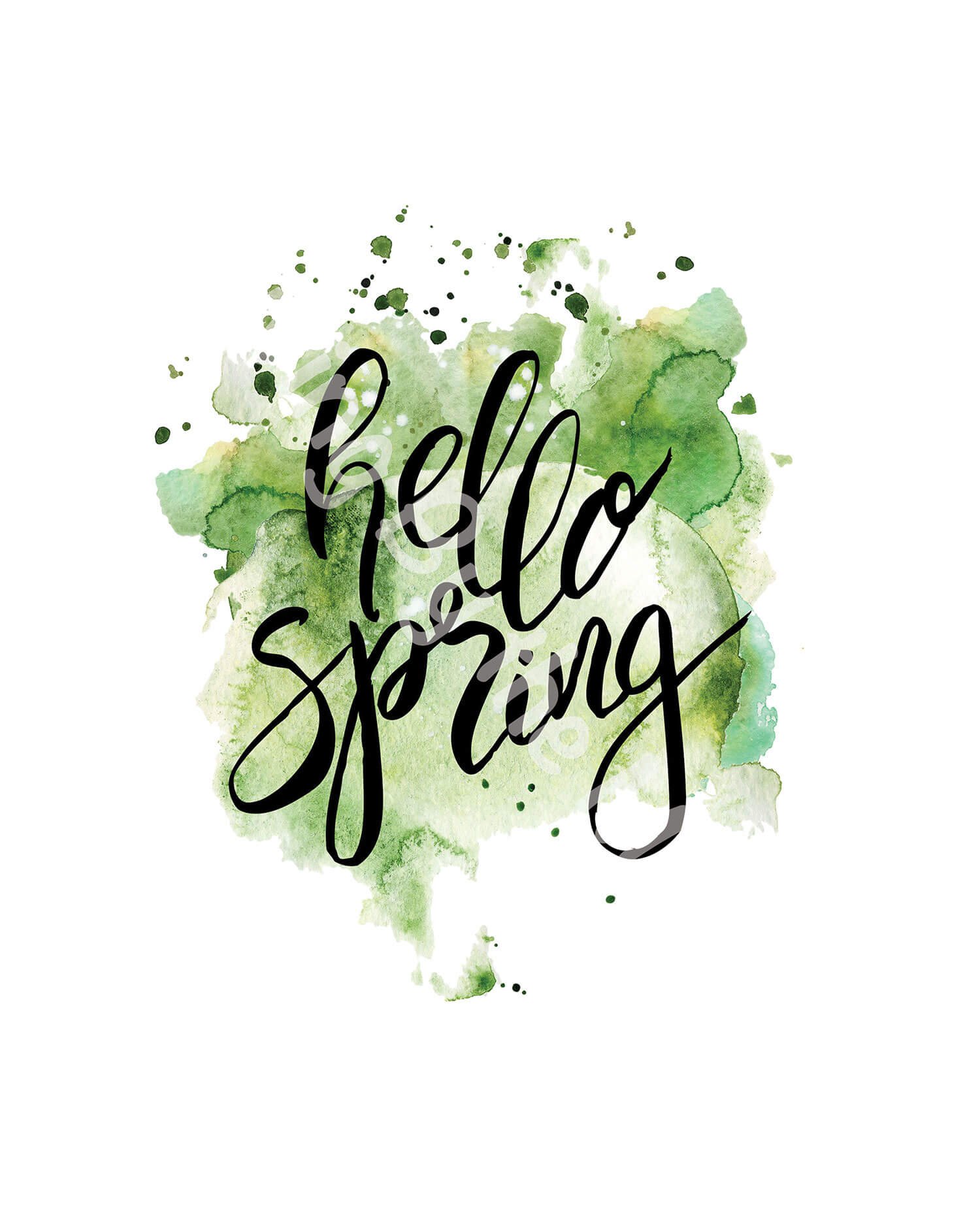 Hello Spring Print Digital