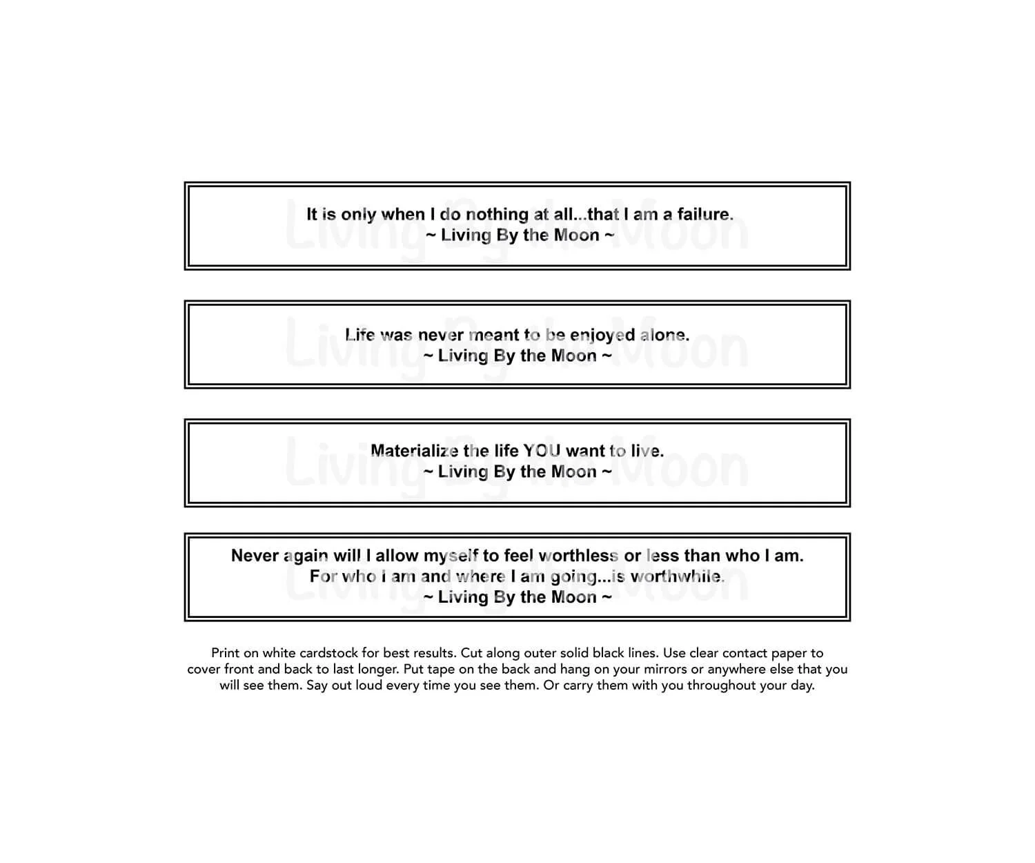Crystal Calendar 2025 Quotes Digital (Copy)