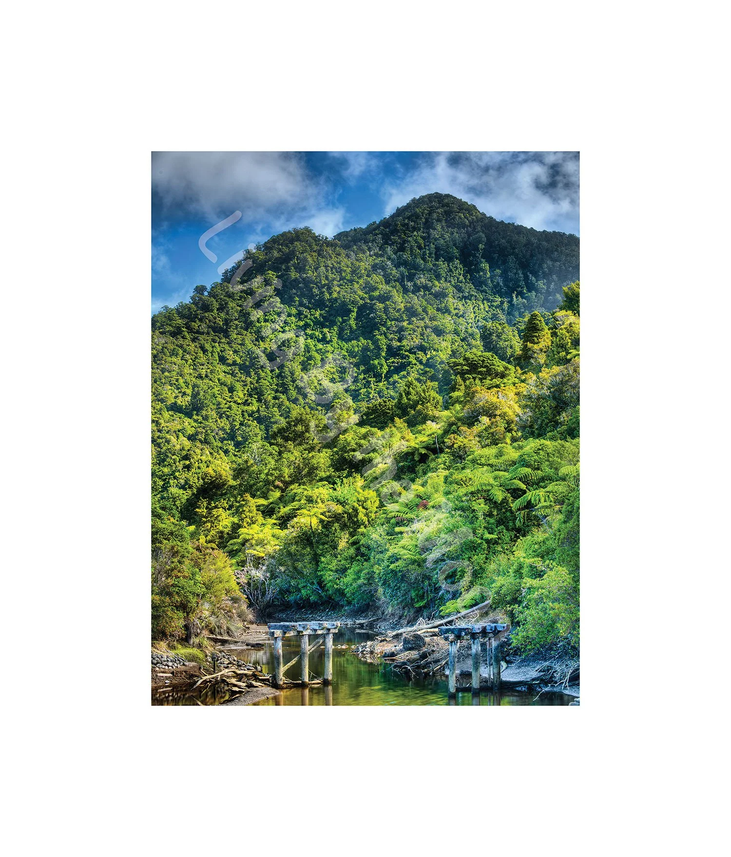 Broken Bridge Print Digital