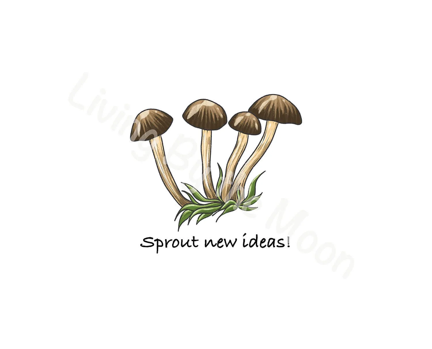 Mushrooms Print Digital