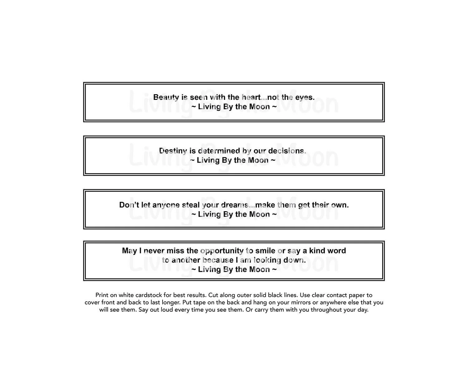 Crystal Calendar 2025 Quotes Digital (Copy)