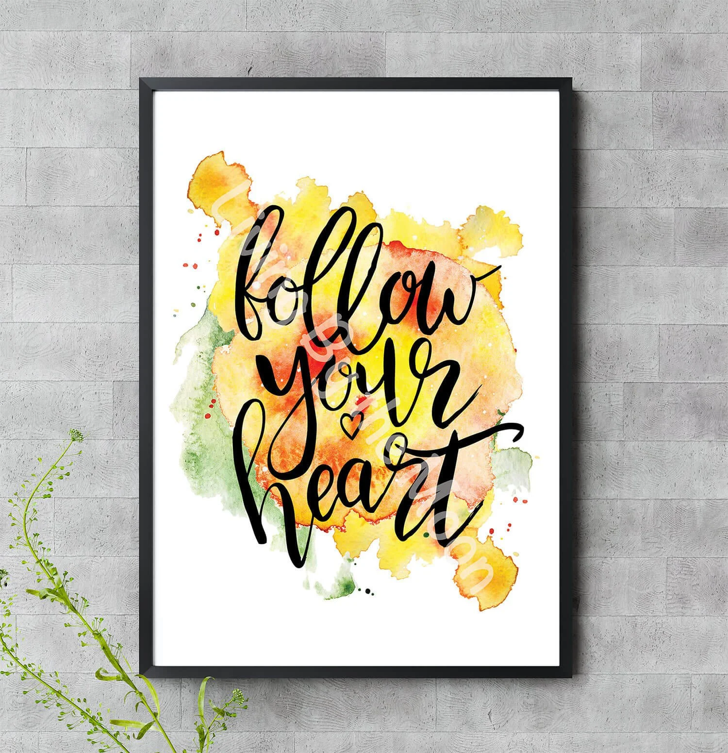 Follow Your Heart Print Digital
