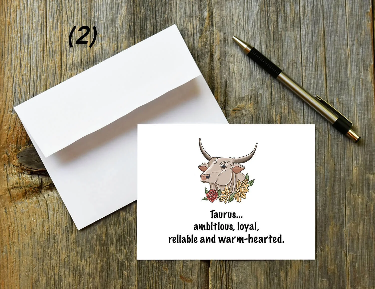 Taurus Zodiac Quote Card Digital