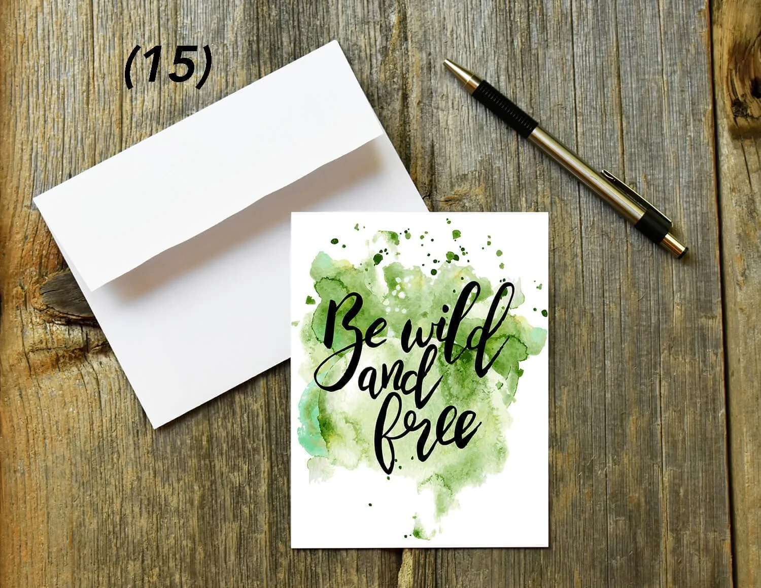Be Wild and Free Quote Card Digital