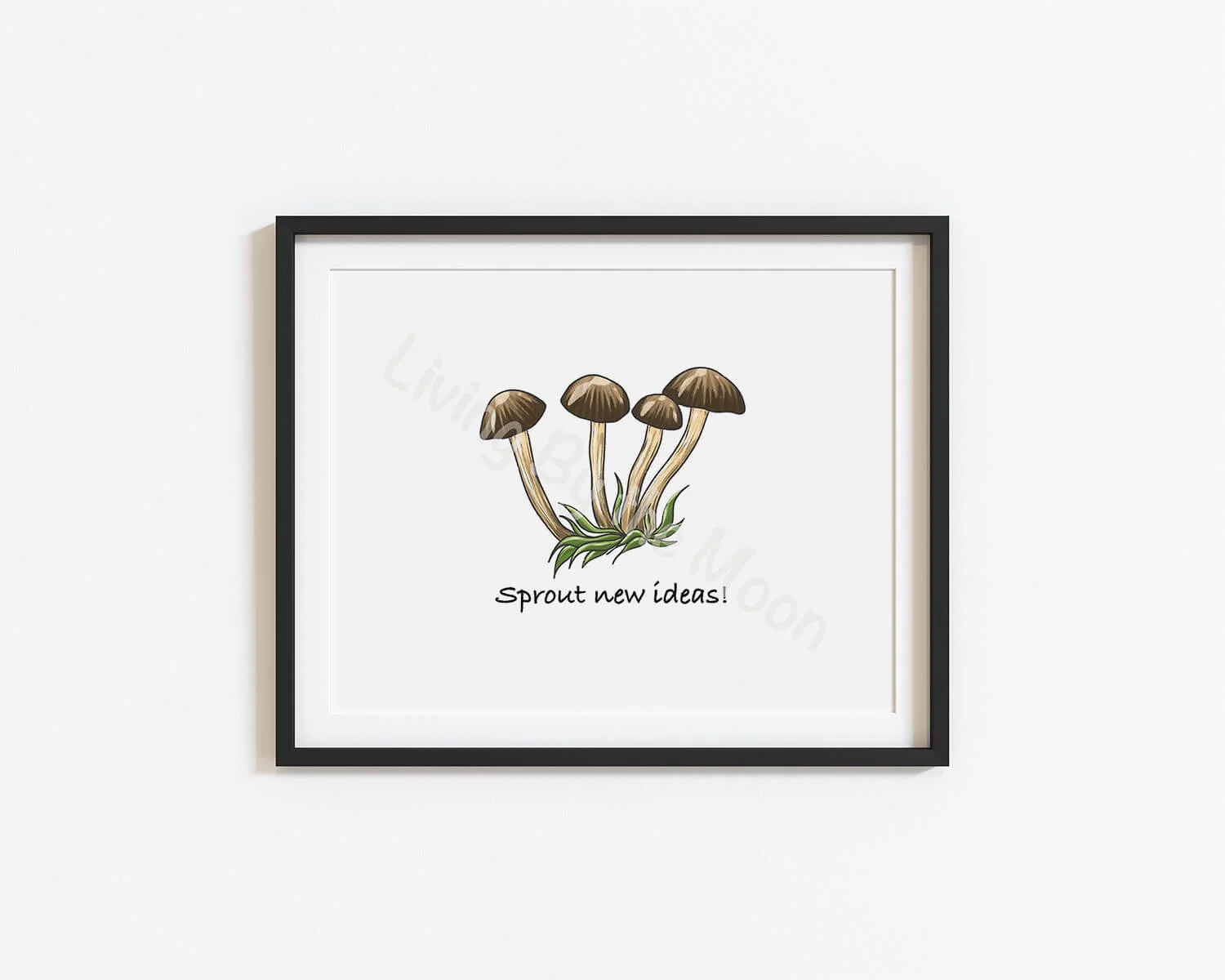 Mushrooms Print Digital