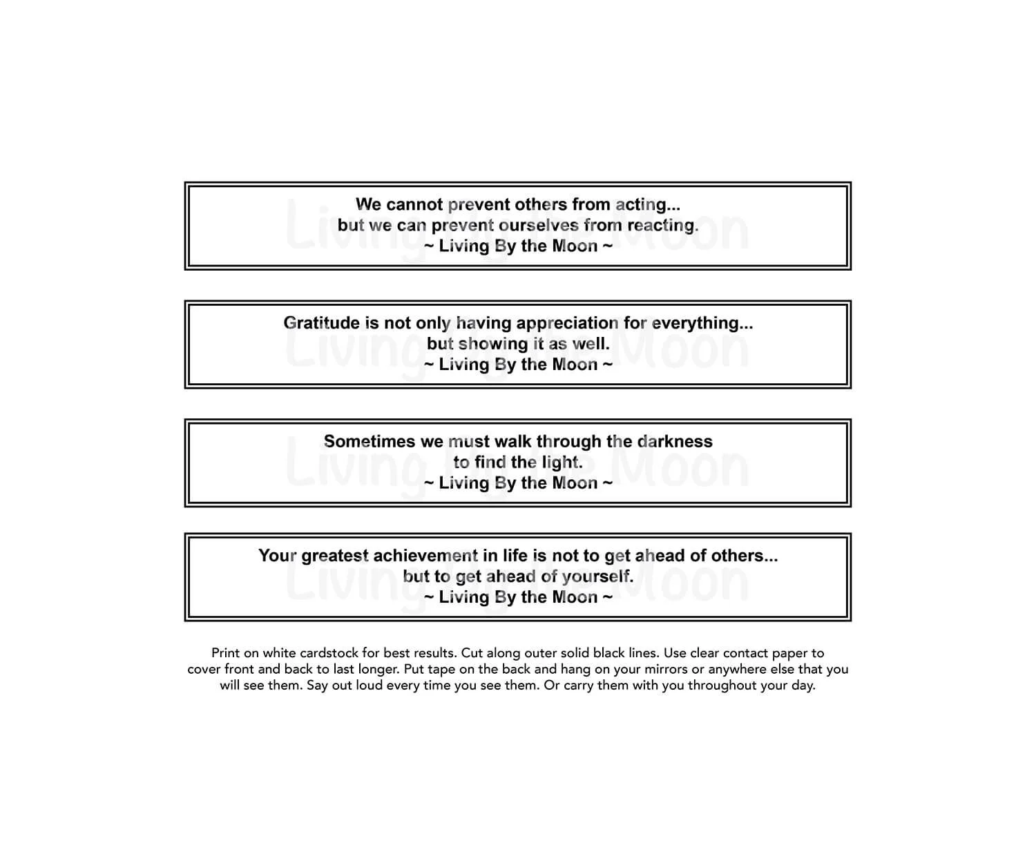 Moon Calendar 2025 Quotes Digital (Copy)