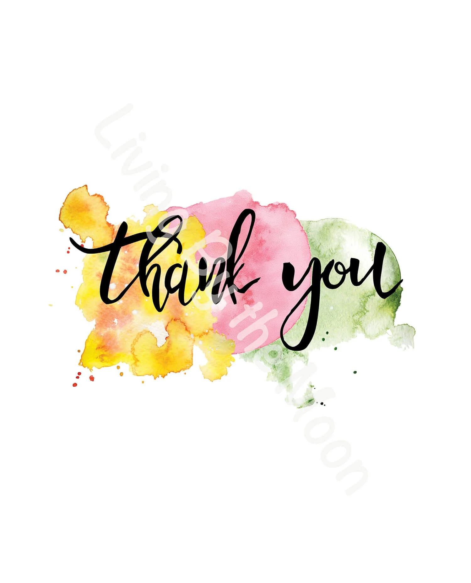 Thank You Print Digital