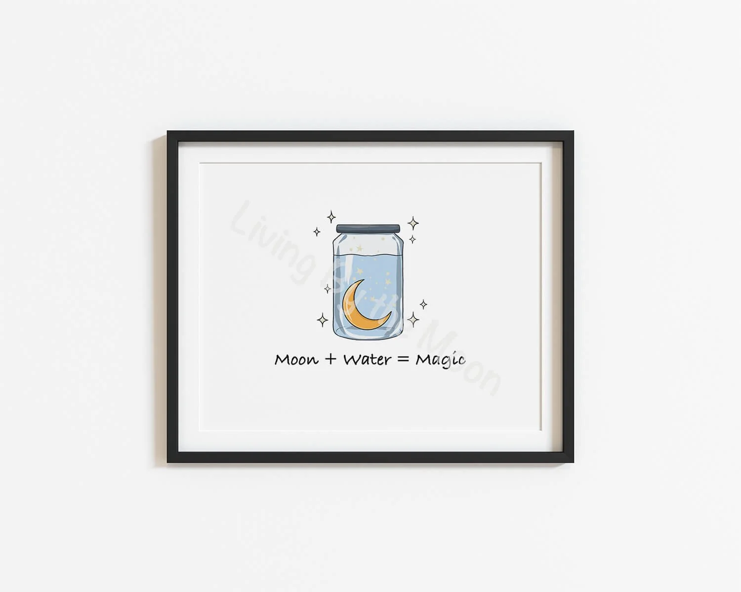 Moon Water Print Digital