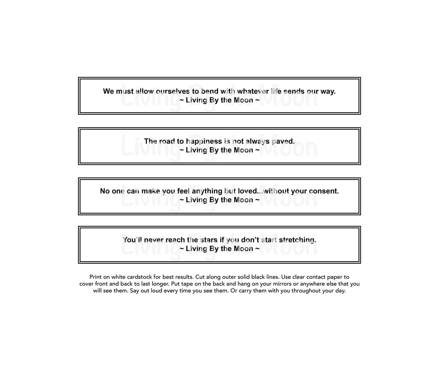 Moon Calendar 2025 Quotes Digital (Copy)