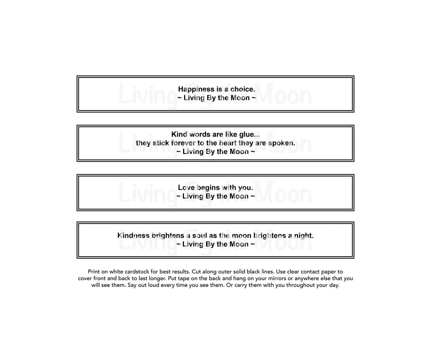 Moon Calendar 2025 Quotes Digital (Copy)