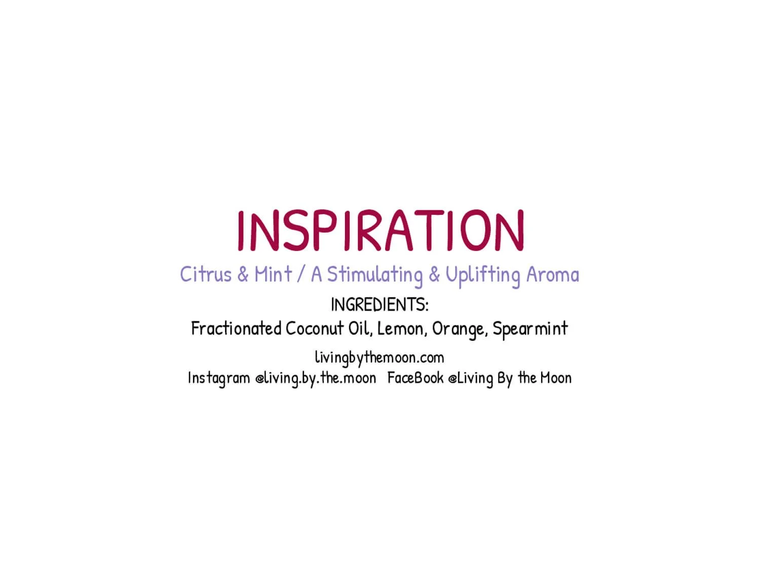 Uplifting Word Inspiration Essential Oil Rollerball Informational Label