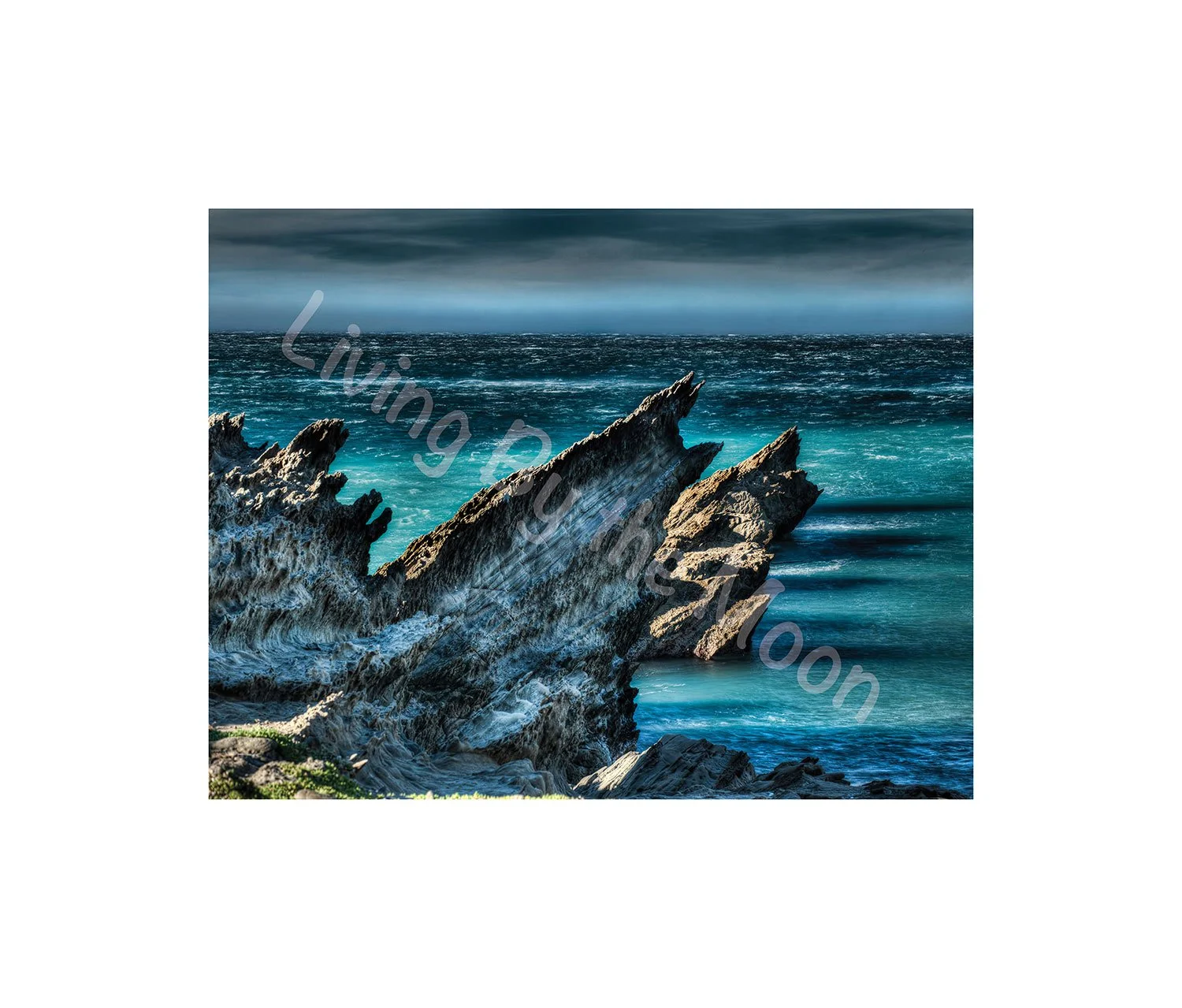 Aqua Hues Print Digital
