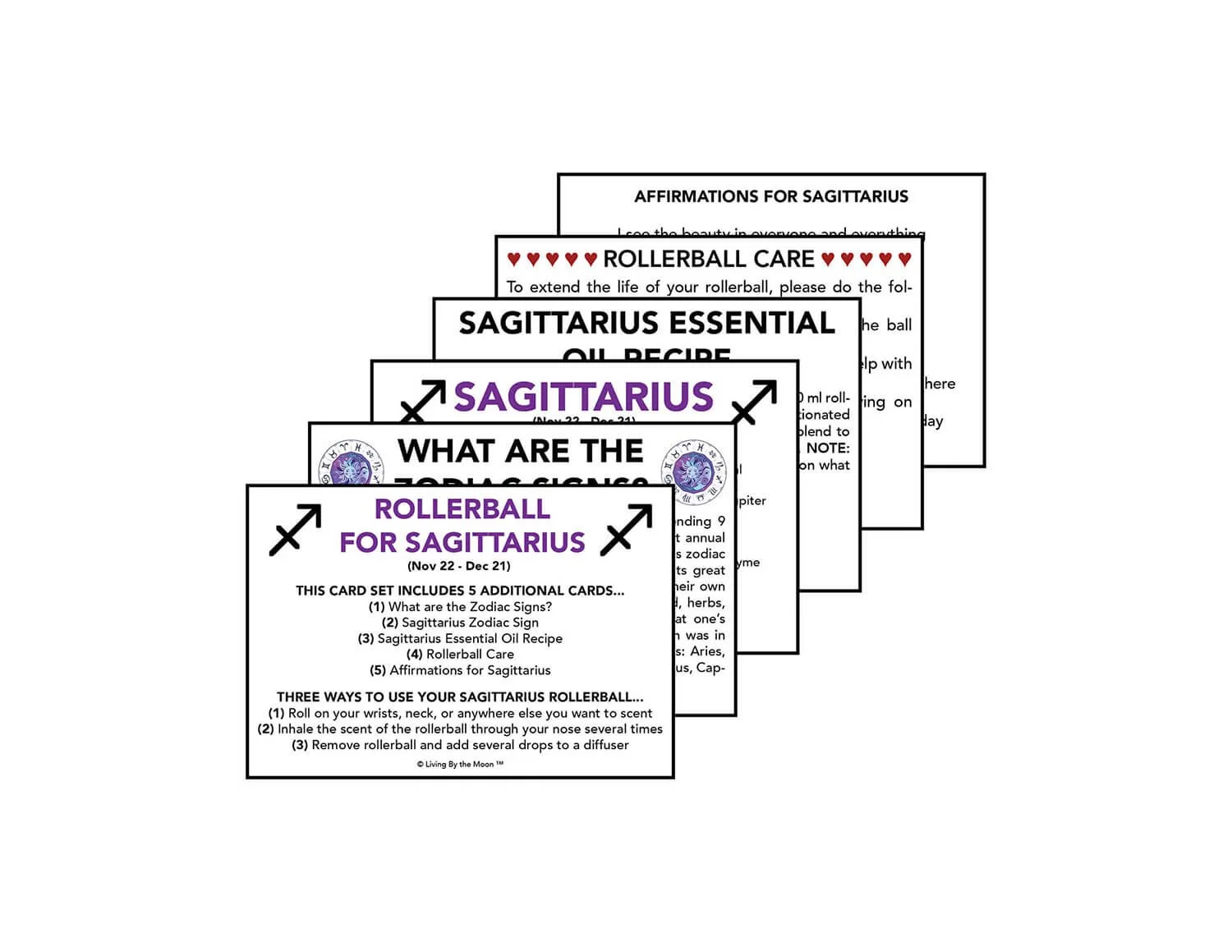 sagittarius-essential-oil-rollerball-informational-card-set-mockup