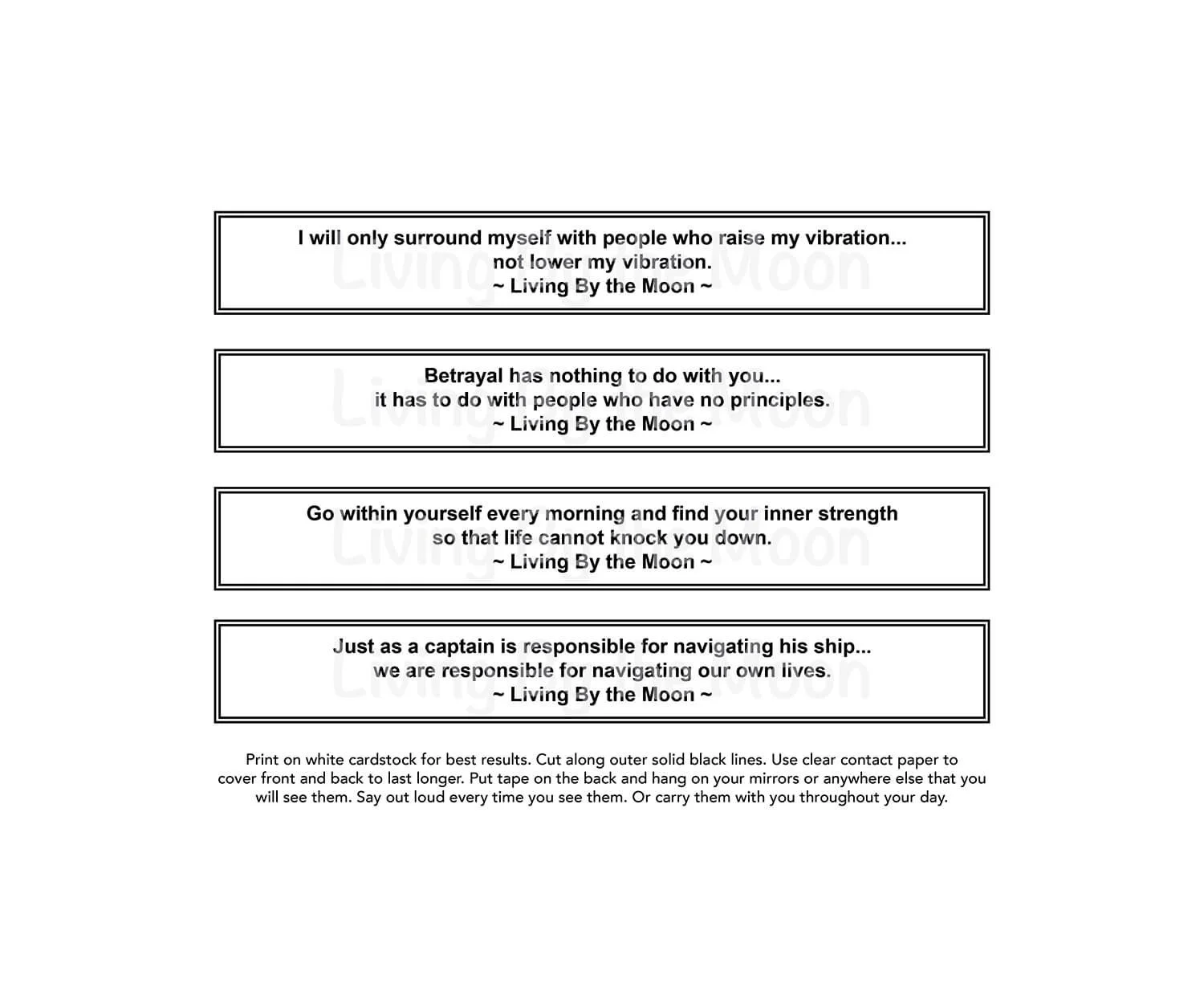 Moon Calendar 2025 Quotes Digital (Copy)