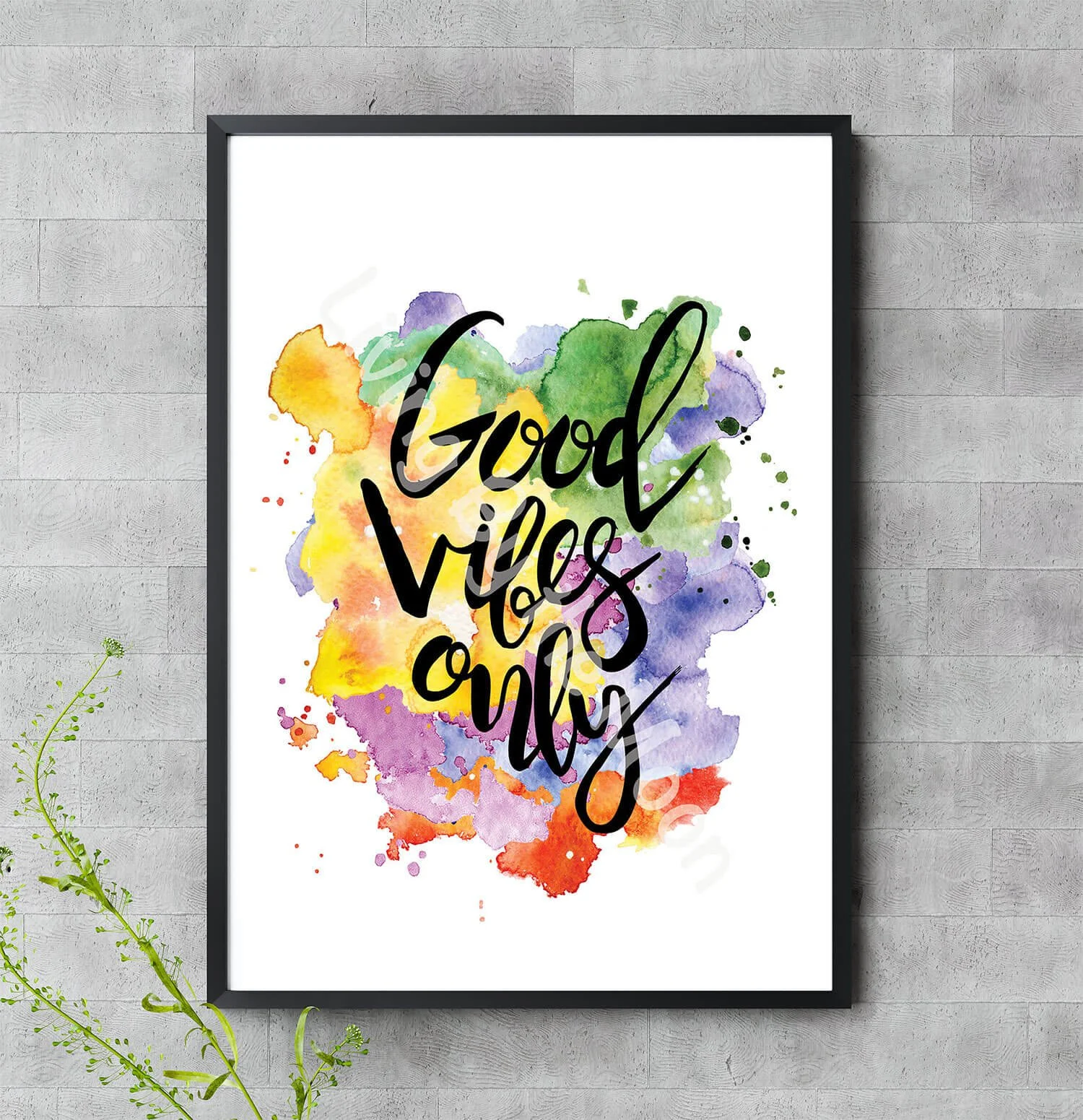 Good Vibes Only Print Digital