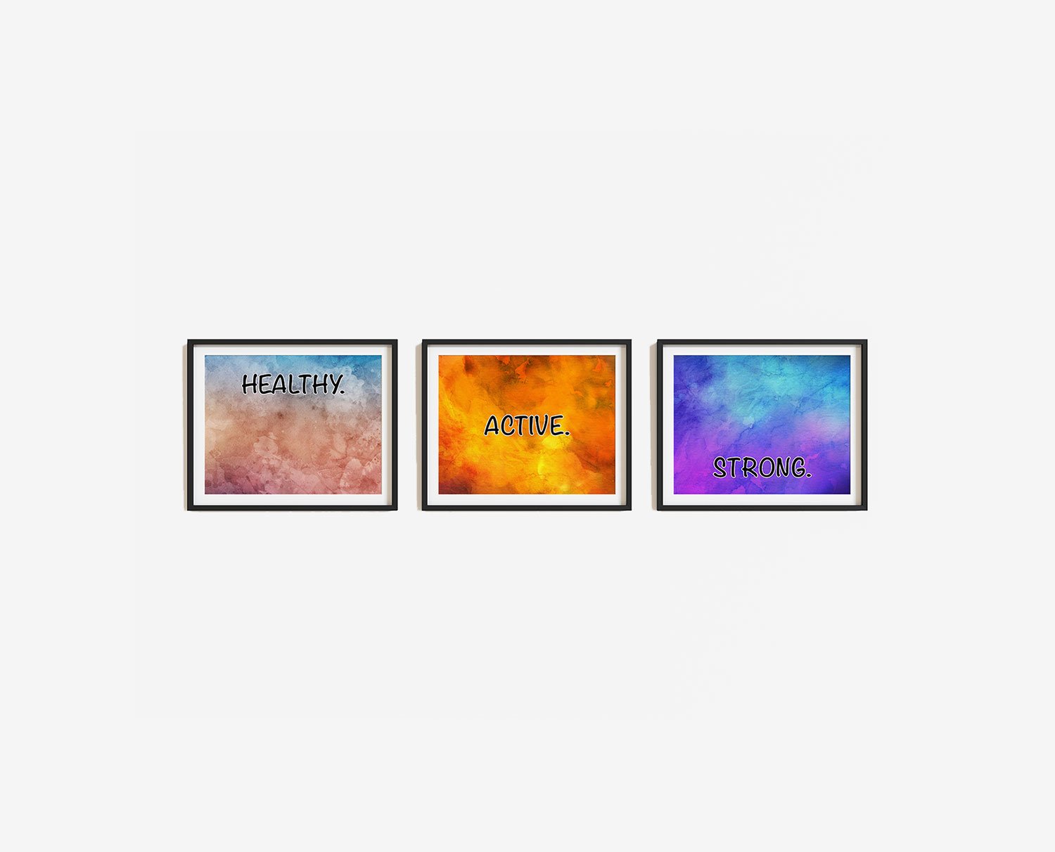 Healthy Active Strong Prints Digital