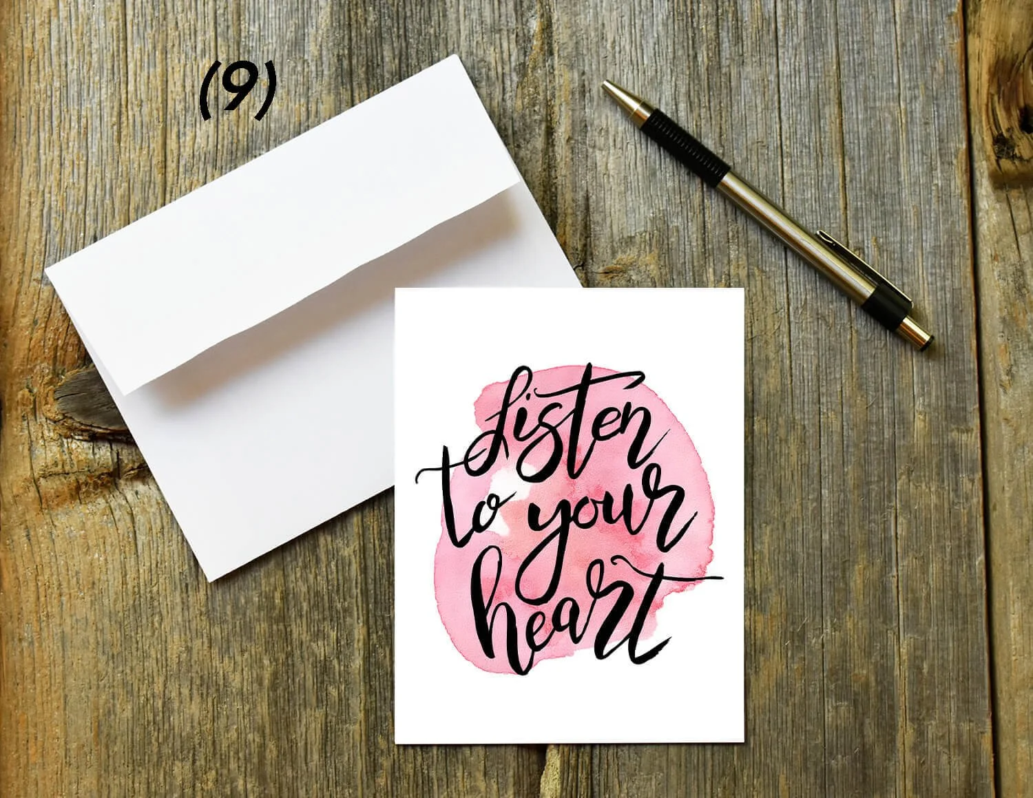 Listen to Your Heart Quote Card Digital