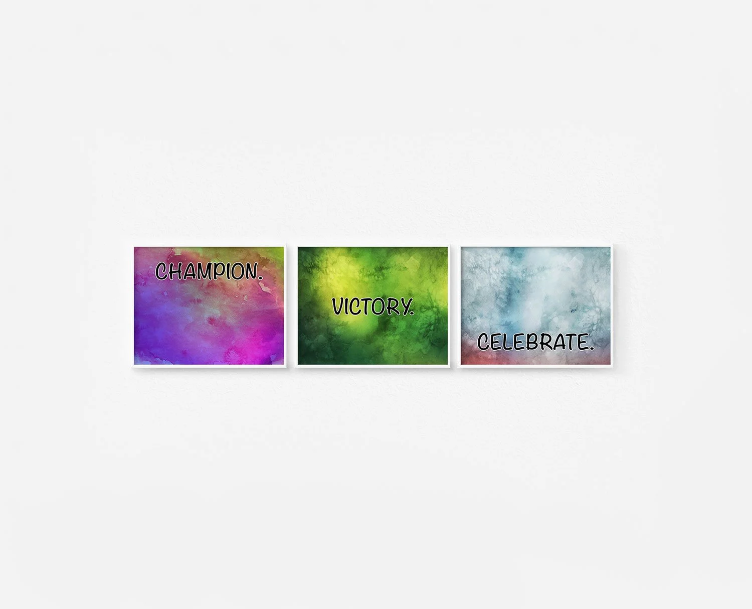 Champion Victory Celebrate Prints White Frames Digital