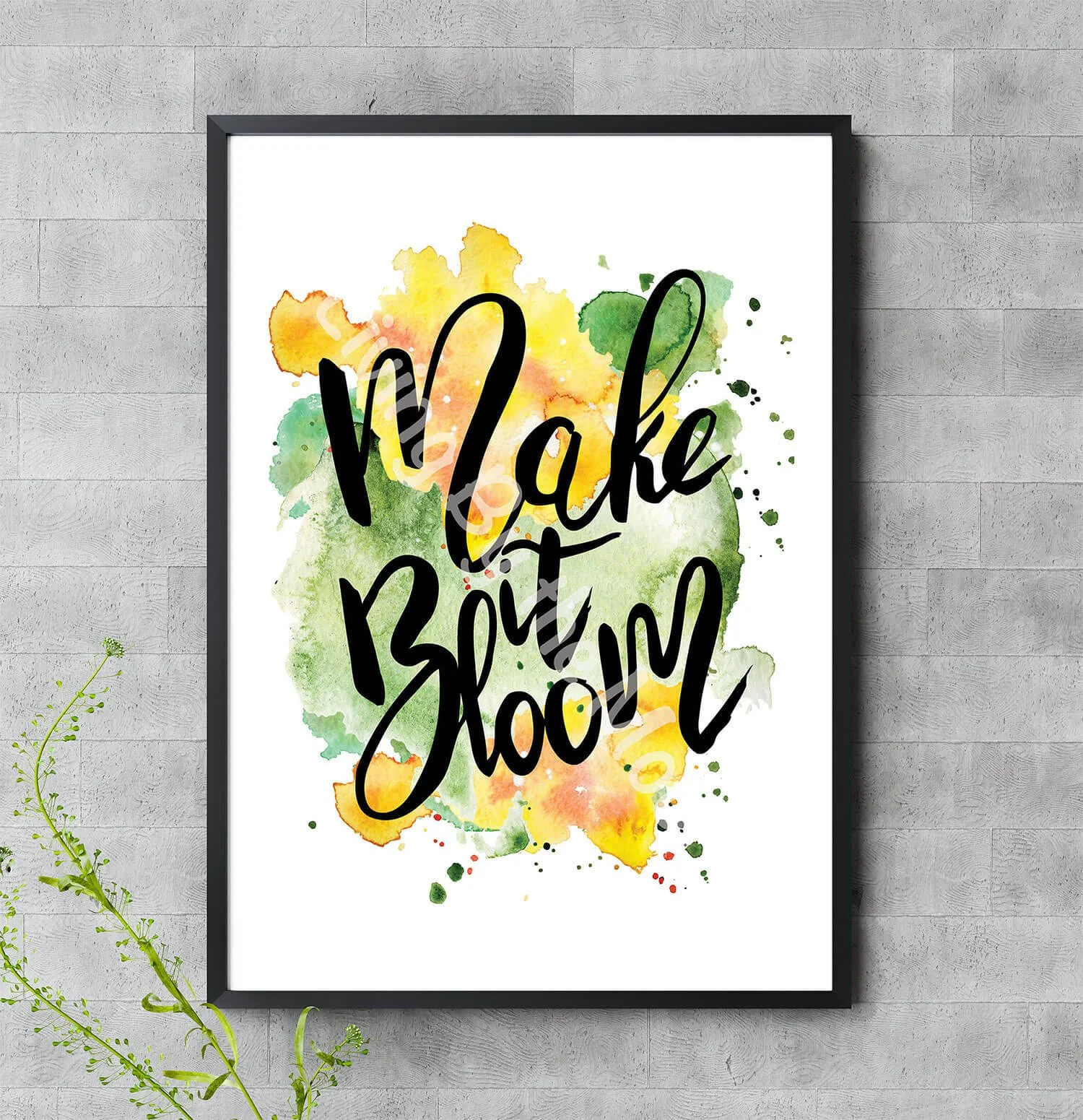 Make It Bloom Print Digital