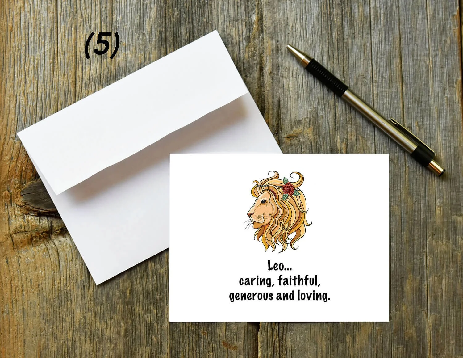 Leo Zodiac Quote Card Digital
