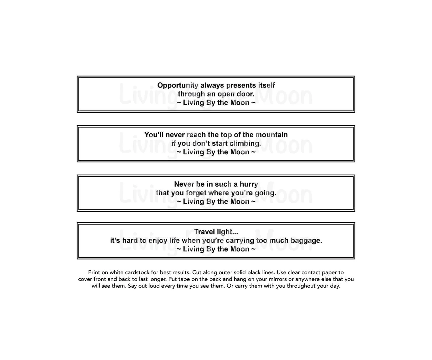 Moon Calendar 2025 Quotes Digital (Copy)
