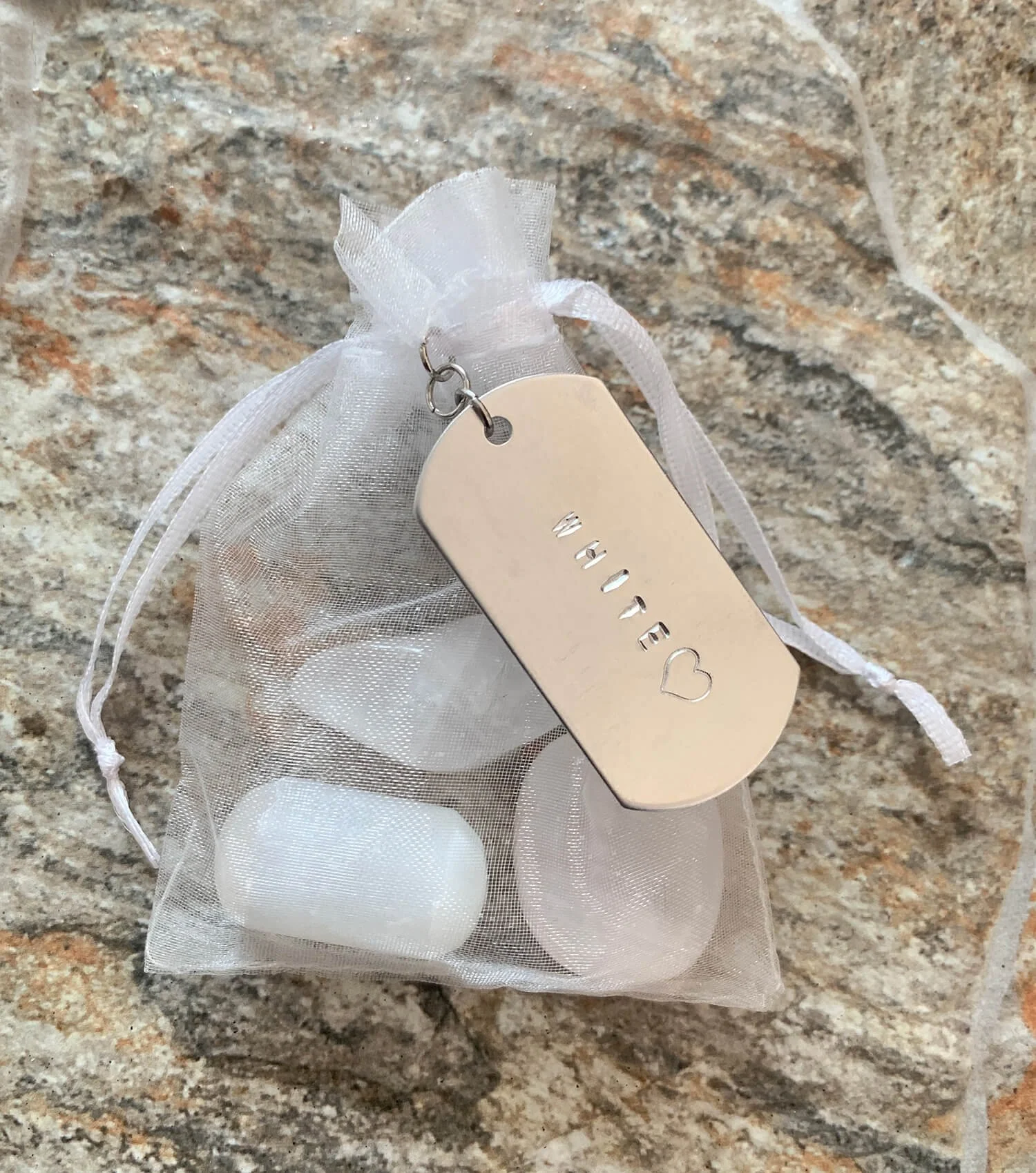 Color White Crystal Healing Set