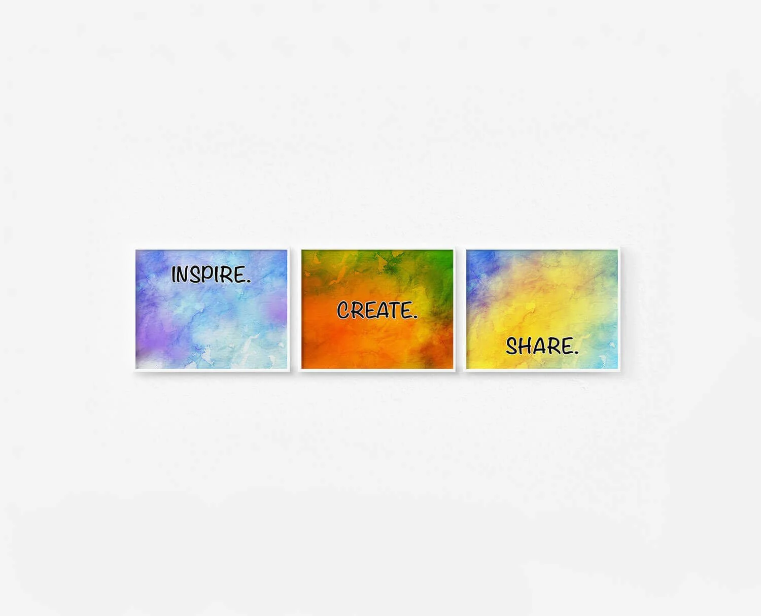 Inspire Create Share Prints White Frames Digital