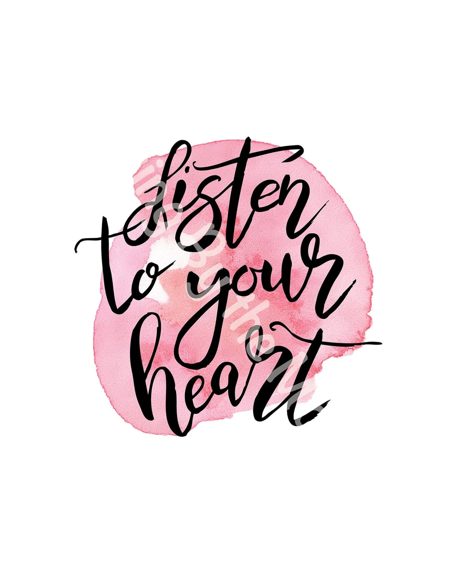 Listen to Your Heart Print Digital