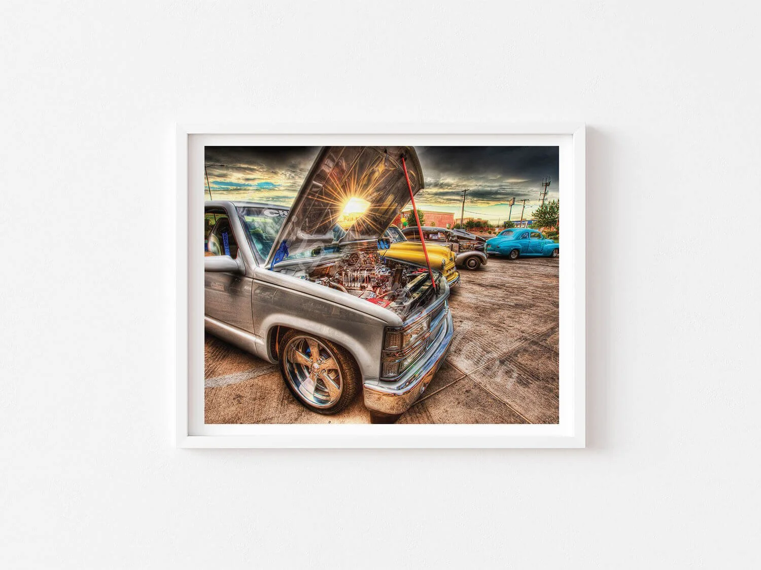 Silver Brilliance Print White Frame Digital
