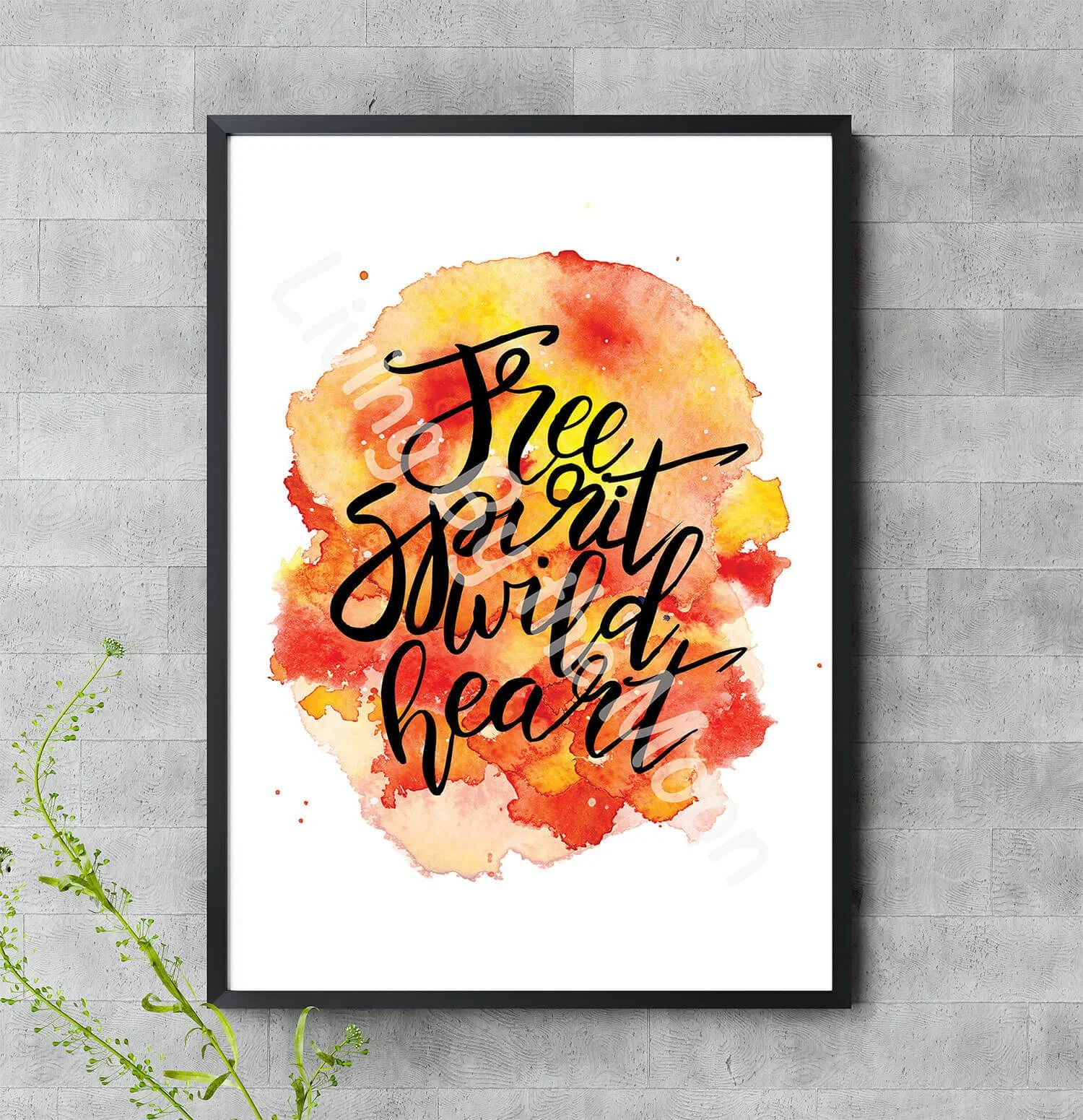 Free Spirit Wild Heart Print Digital