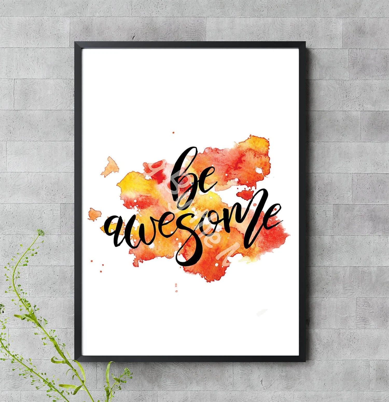 Be Awesome Print Digital