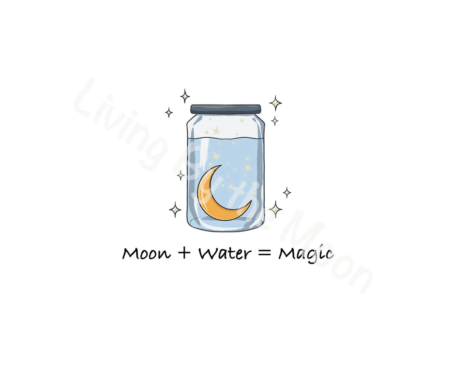 Moon Water Print Digital