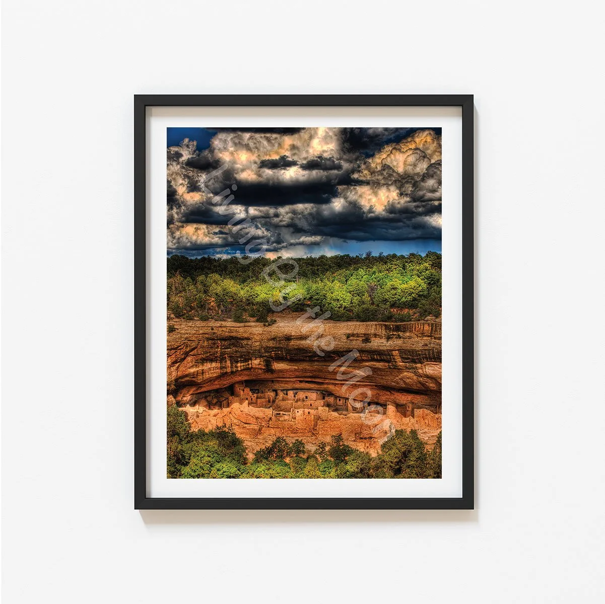 Cave Dwellings Print Digital